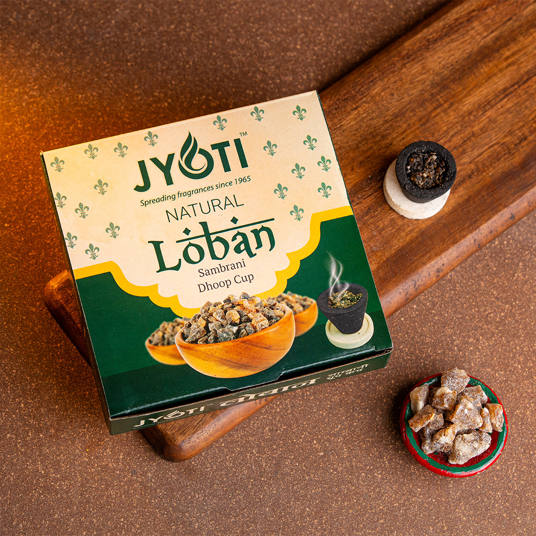 Encens Sambrani Loban Avec Résine Benjoin - 12 Tasses - Neuf Origine Inde