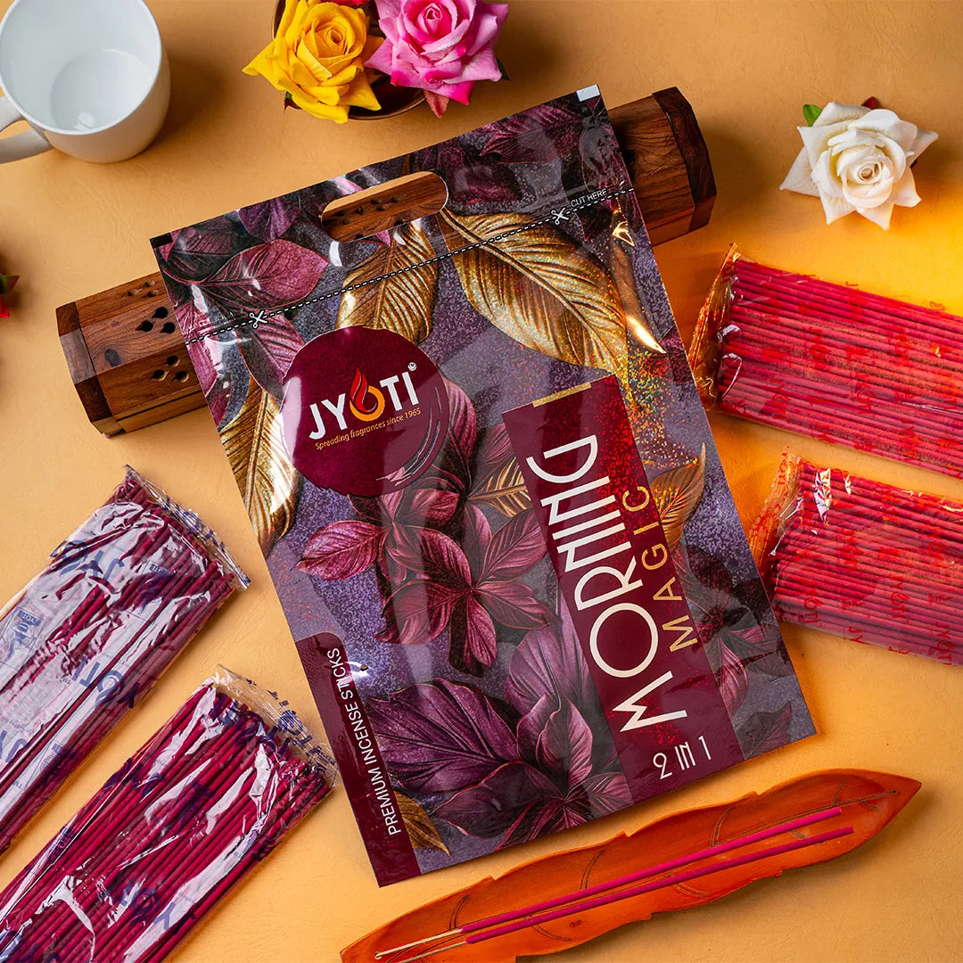 Morning Magic Incense Sticks – Zipper Pouch for Fresh Daily Uplift