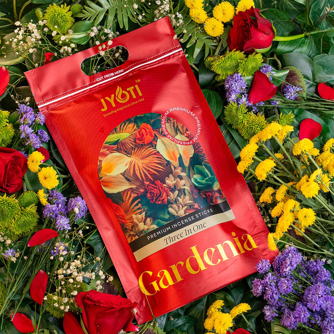 Gardenia Incense Sticks – Zipper Pouch for Floral Home Fragrance