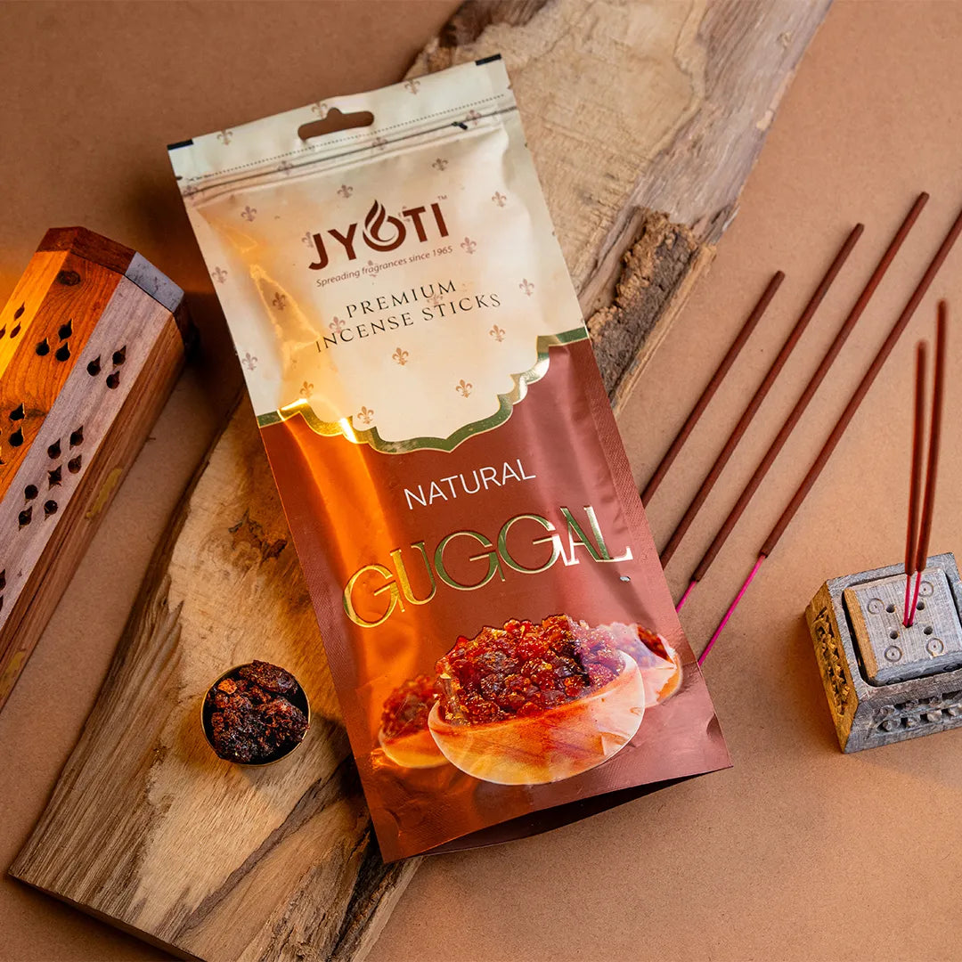 Guggal Incense Sticks – Zipper Pouch for Sacred & Calming Aroma