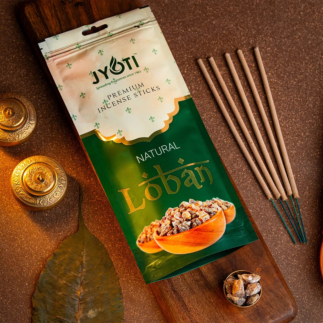 Loban Incense Sticks – Zipper Pouch for Purifying Temple Aroma